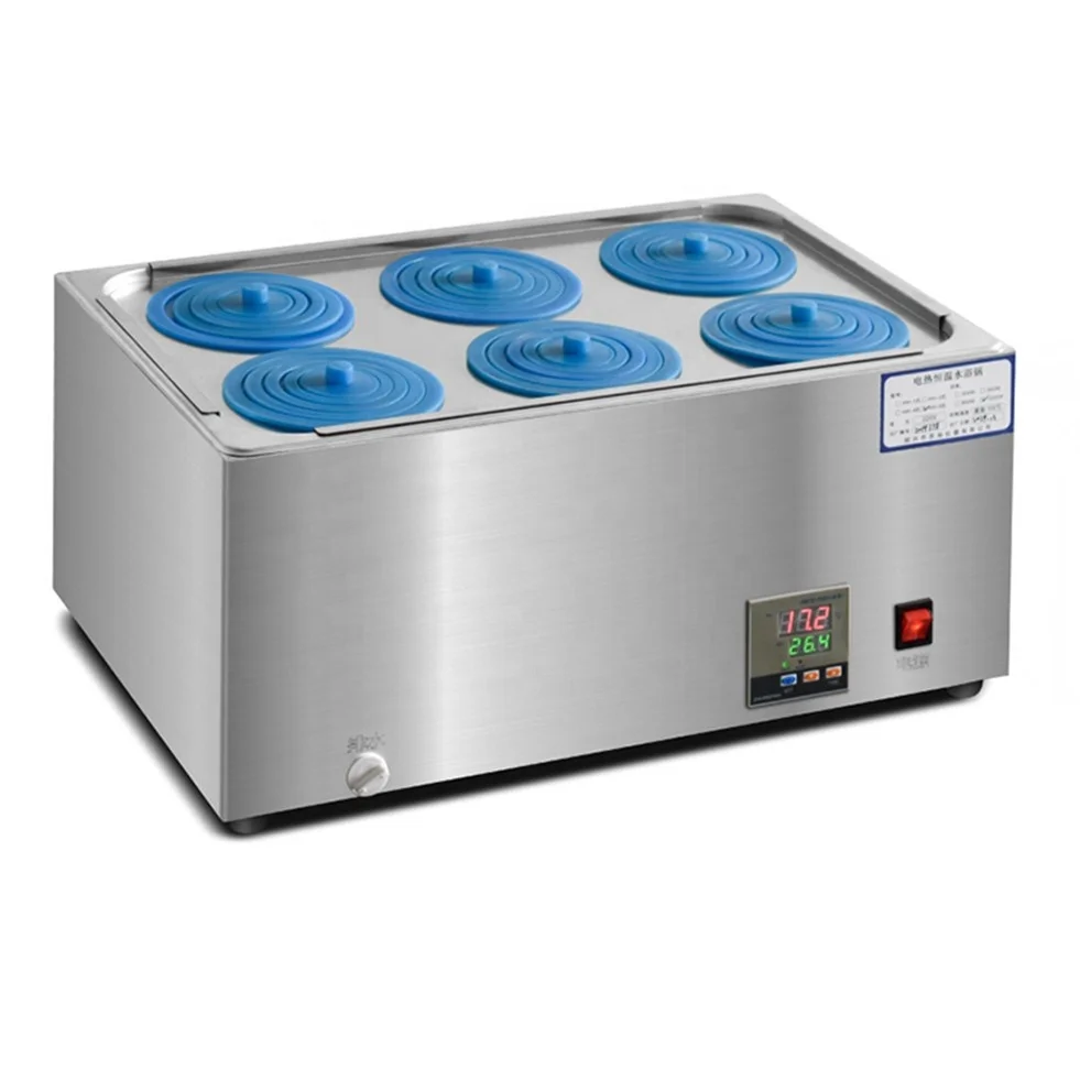 Цифровая лабораторная термостатическая Ванна из нержавеющей стали с шестью отверстиями