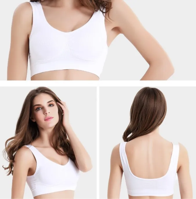 15 Colors 9 Sizes Women Double Layer Vest Bra Ladies Ahh Bra Sexy Leisure Comfortable No Rims Yoga Sleeping Seamless Bra