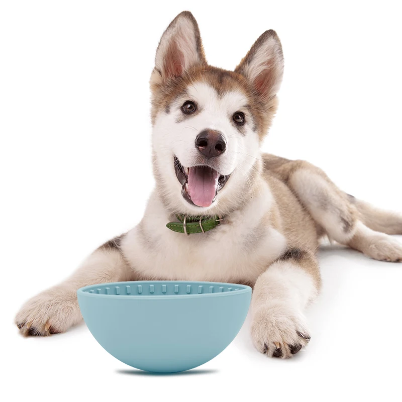 wholesale custom round dog lick bowl feeder dog lick bowl silicone pet slow feeder lick bowl pet