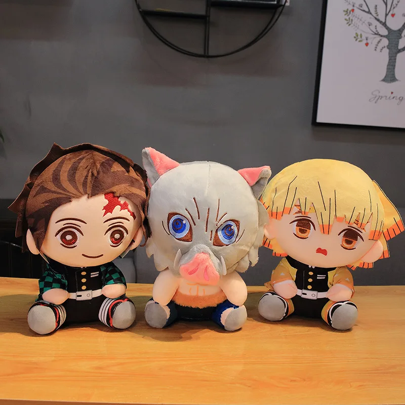 Japanese Cartoon Anime Cute Plush Toy Kimetsu No Yaiba Soft Doll Demon Slayer Anime Plush Doll For Kids Gift