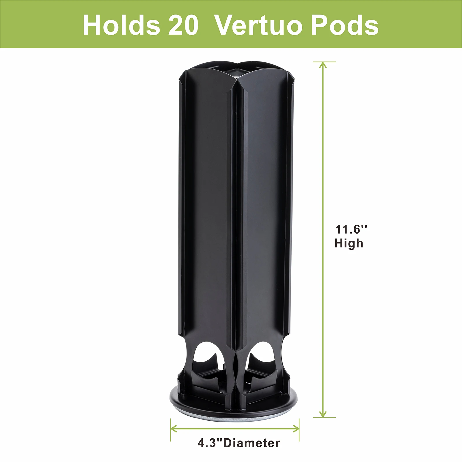 20pcs Single-Tier Metal Nespresso Pod Storage Stand PC Material Coffee Pod Tassimo Holder for Food Display Coat Use Drawer Shape
