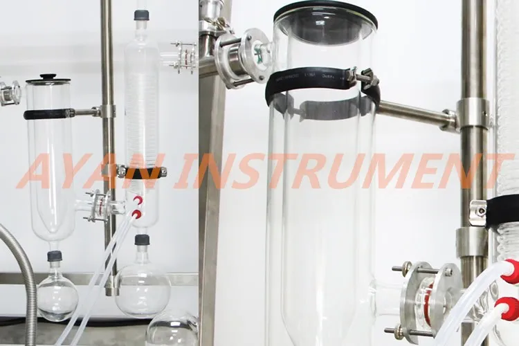 Flower oil molecular distillation machine wiped film farm distillery new condition shortpath molecular distilling equipment