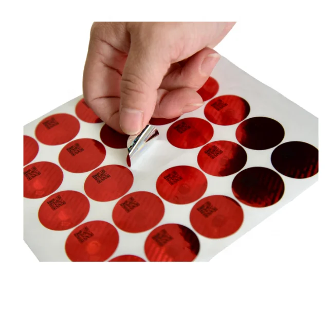 Laser Labels Reflective Foil Hologram Sticker Adhesive Holographic Rainbow Adhesive Custom Logo Printing Customized Packaging