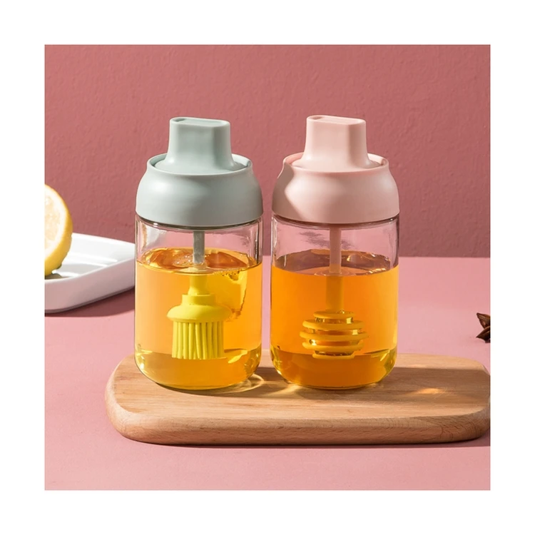 Hot Selling Household Product Multifunctional Spoon Cover Integrated Glass Seasoning