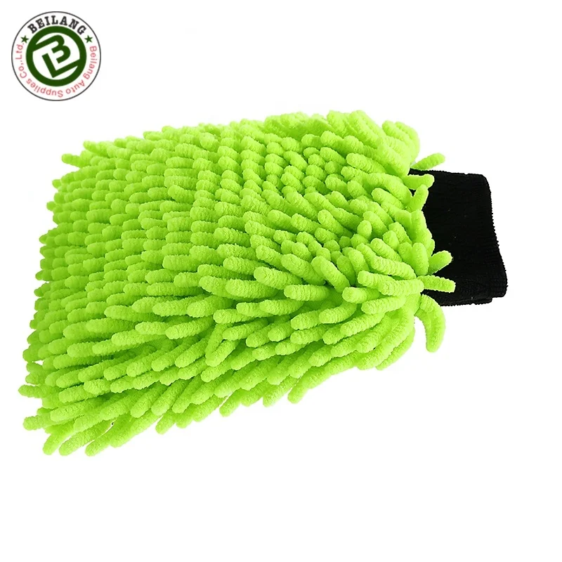 Scrtach-Free Microfiber Chenille Car Wash Mitt Auto Wash Chenille Glove
