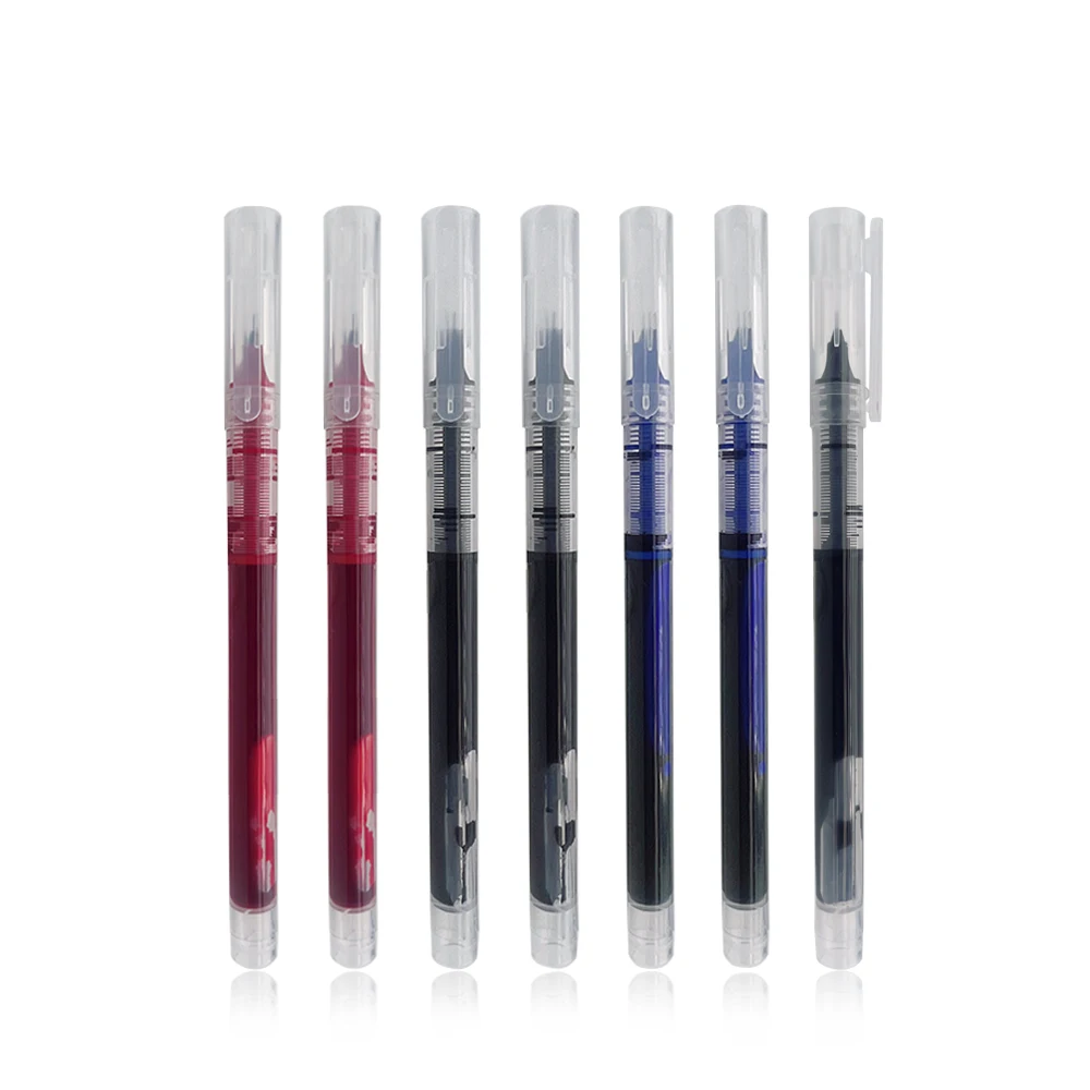 Hot Sale Quick Drying Straight Liquid Type Student Examination Gel Pen Classic 0.5mm Refill  Can Custom Logo