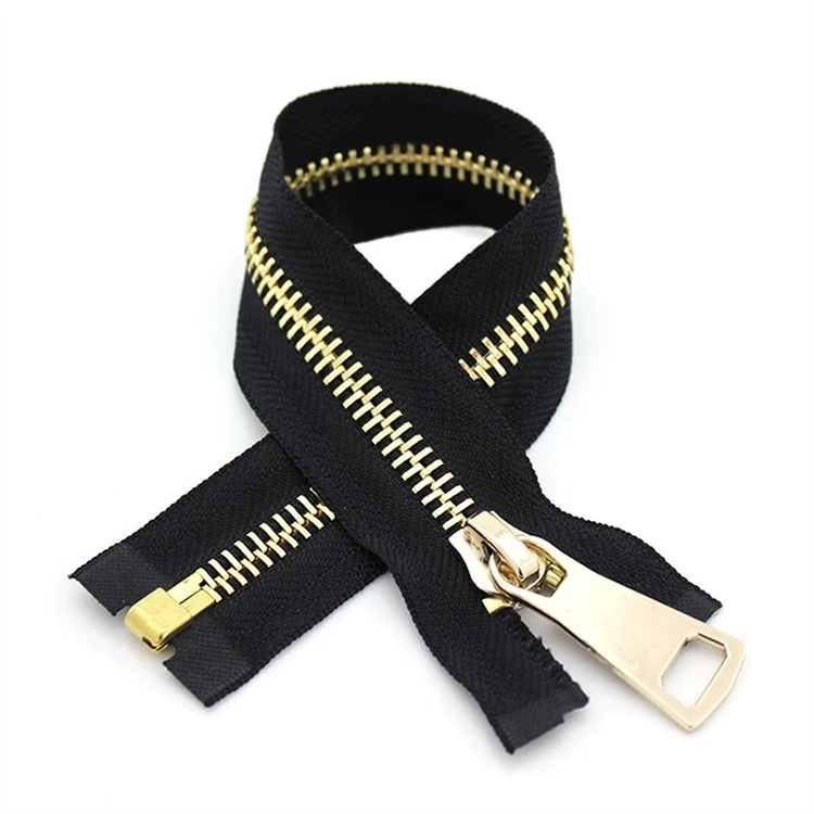 Sewing Accessories Tools 5# Metal Jacket Zipper Brass Zipper Personalized #5 Brass Zipper For Garments