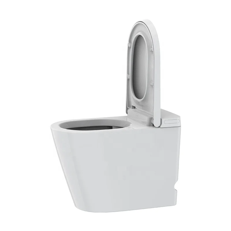 Высококачественная санитарная посуда для ванной комнаты 110 В без резервуара siphonic s-trap умный туалет унитаз с обратной стороны к