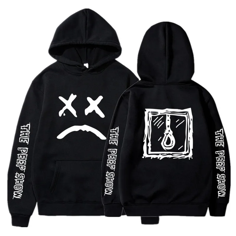 
Hip Hop Lil Peep Hoodies Hell Boy Men Women Hooded Coat Pullover Sudaderas Cry Baby Hood Hoddie Sweatshirts for women 