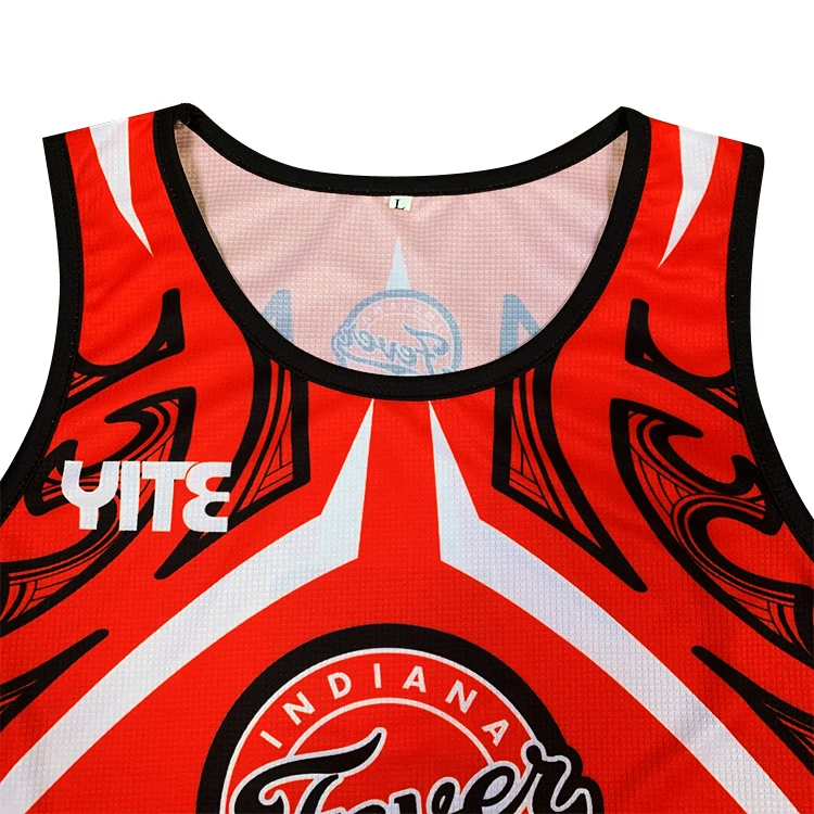 Custom mens Maori design touch football sets OEM  touch football uniform sublimation vest
