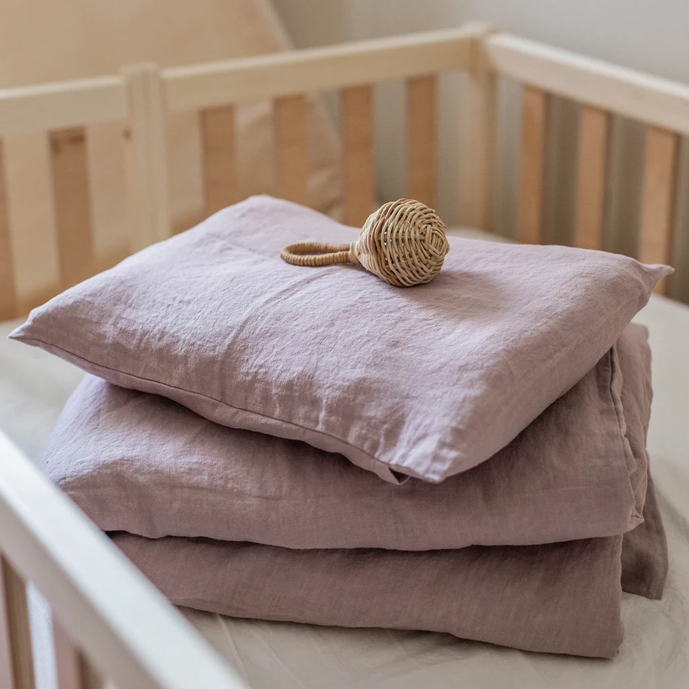 Baby Crib Sheet Cot Linen Bedding Set with Pillowcase Fitted Sheet Cover Duvet Cover Quality Woven 60 Western