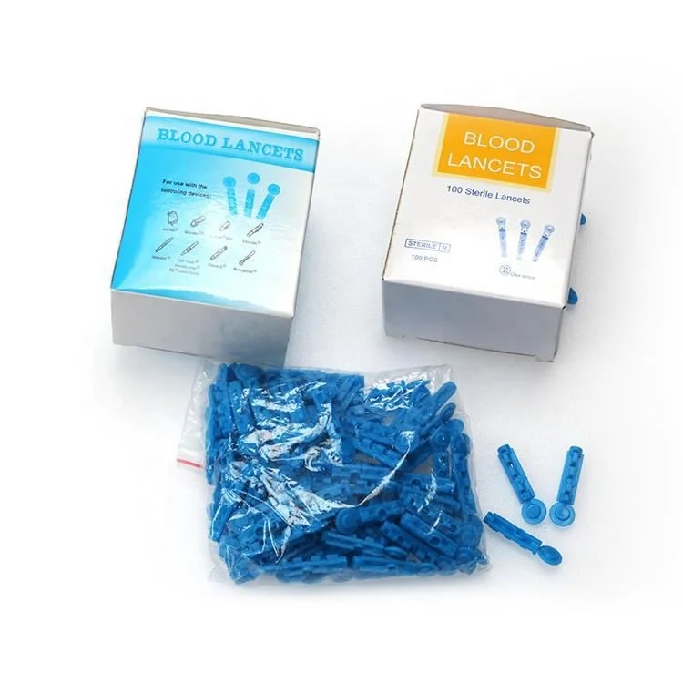 CE ISO approved yiwu medical factory price plastic disposable blood lancet