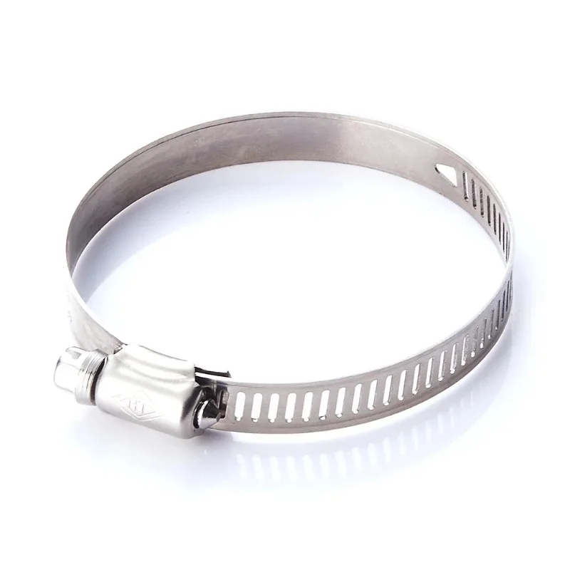 60pcs Kit 201/304/316 Steel Single Ear Hose Clamps Assortment Kit Pipe Fixing Clamps With 7 Different Sizes