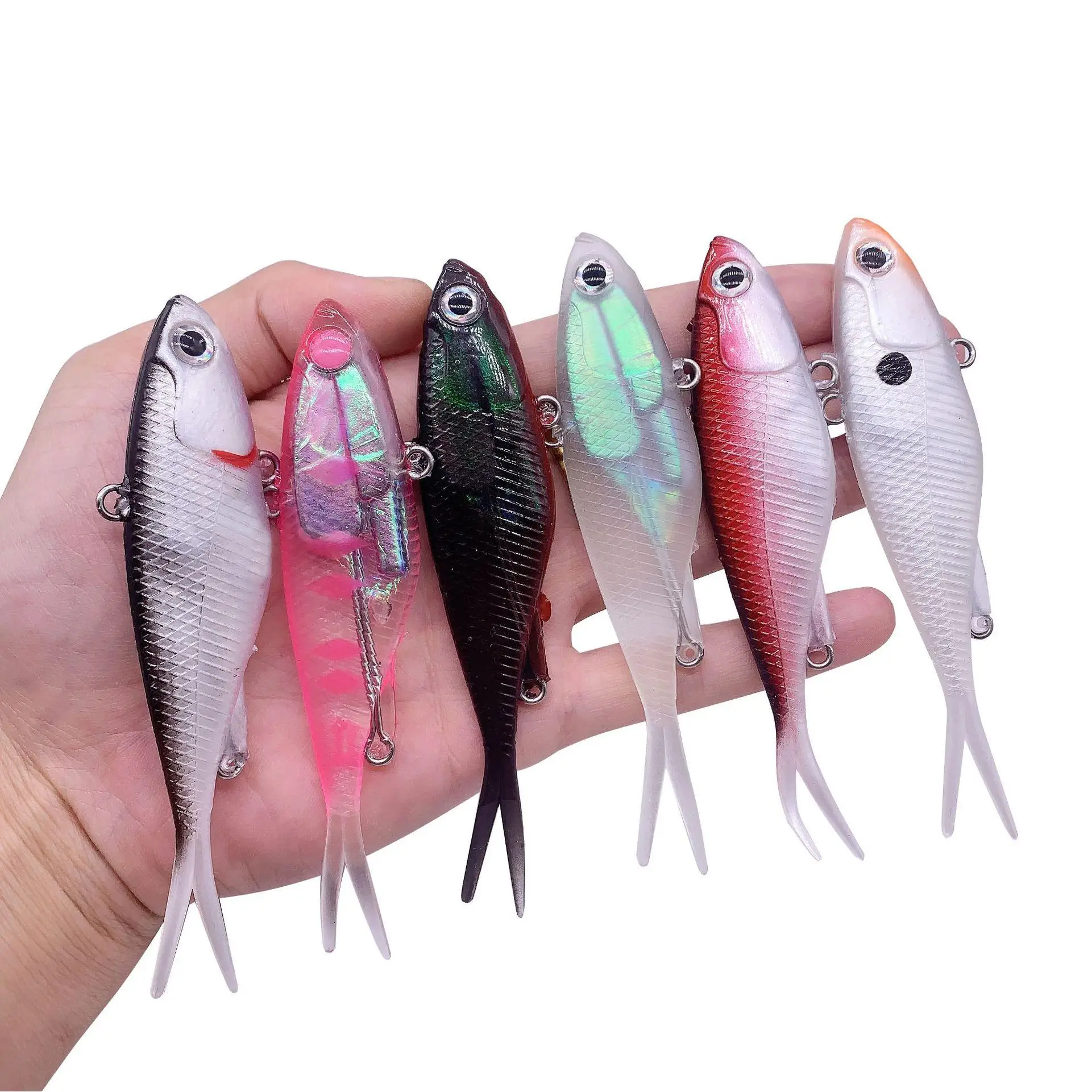 Soft Plastic Fishing Lure lutac lure minnow Squid Bulk High Quality Stick Jig Mold Sabiki Bait Rigs For Fishing For Fishing