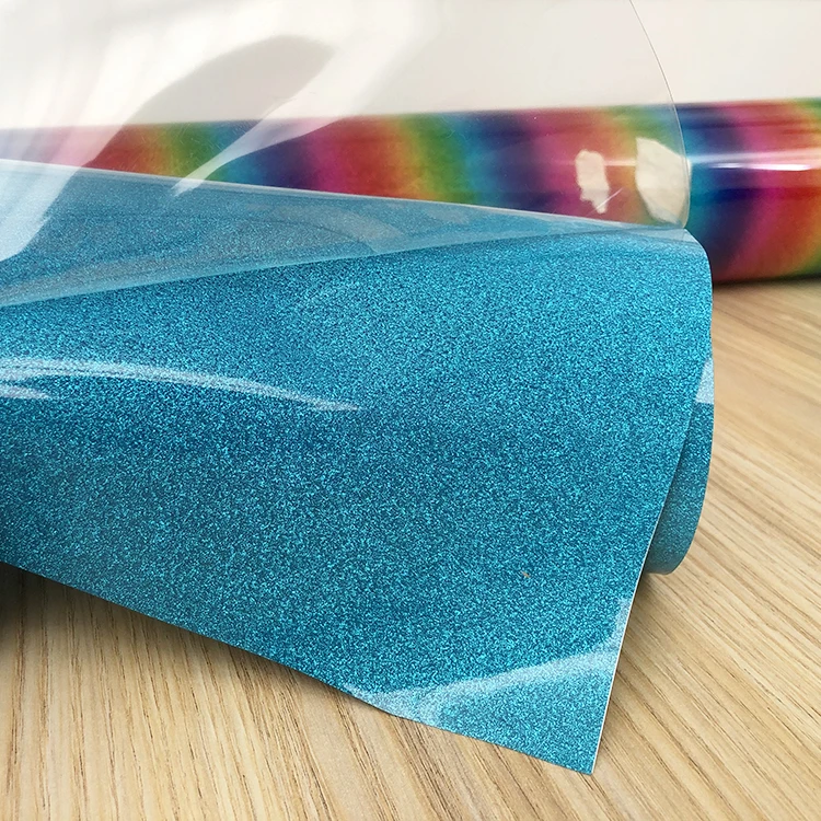 Angelacrox wholesale Multicolour vinil textil camiset reflective glitter heat transfer vinyl for textiles
