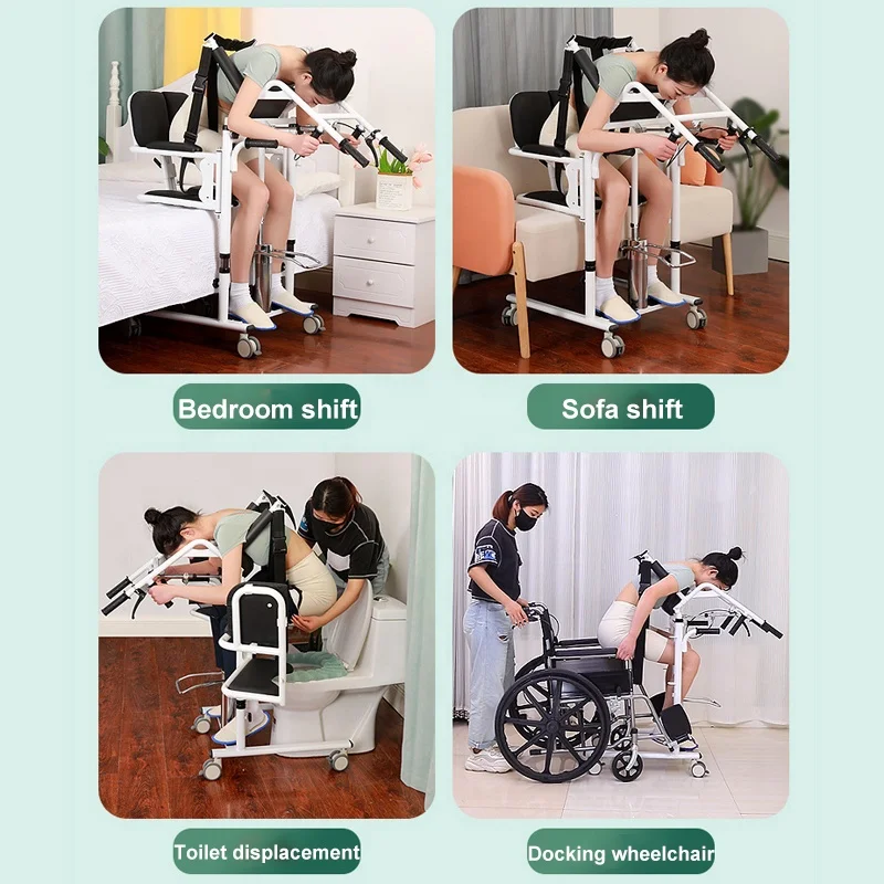 AmywellMED Hydraulic Patient Lift Portable Home Patient Transfer Chair for the Elderly