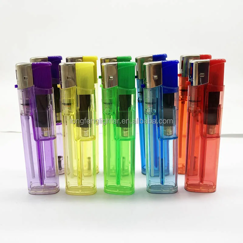 DY-063 Stocks China Cheap Plastic Baida slim disposable gas lighter Parts