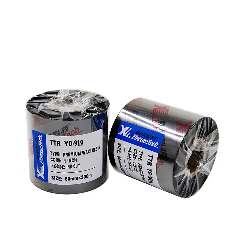 China Wholesale Good Scratch Resistance Barcode Printer TTR Ribbon Thermal Transfer Wax Resin Bar Code Ribbon