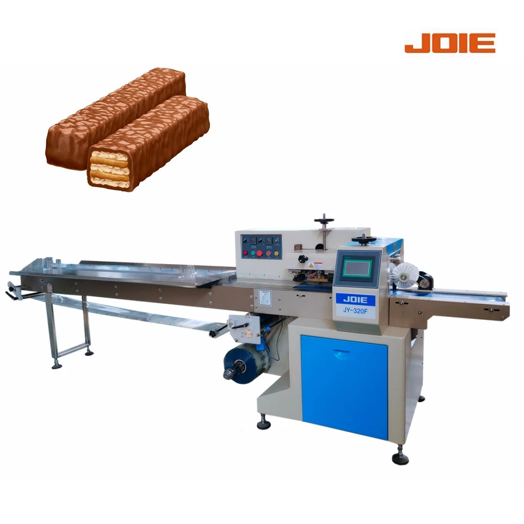 Factory Direct Sale Automatic Chocolate Bar Cookies Packaging Flow Wrapping Packing Machine