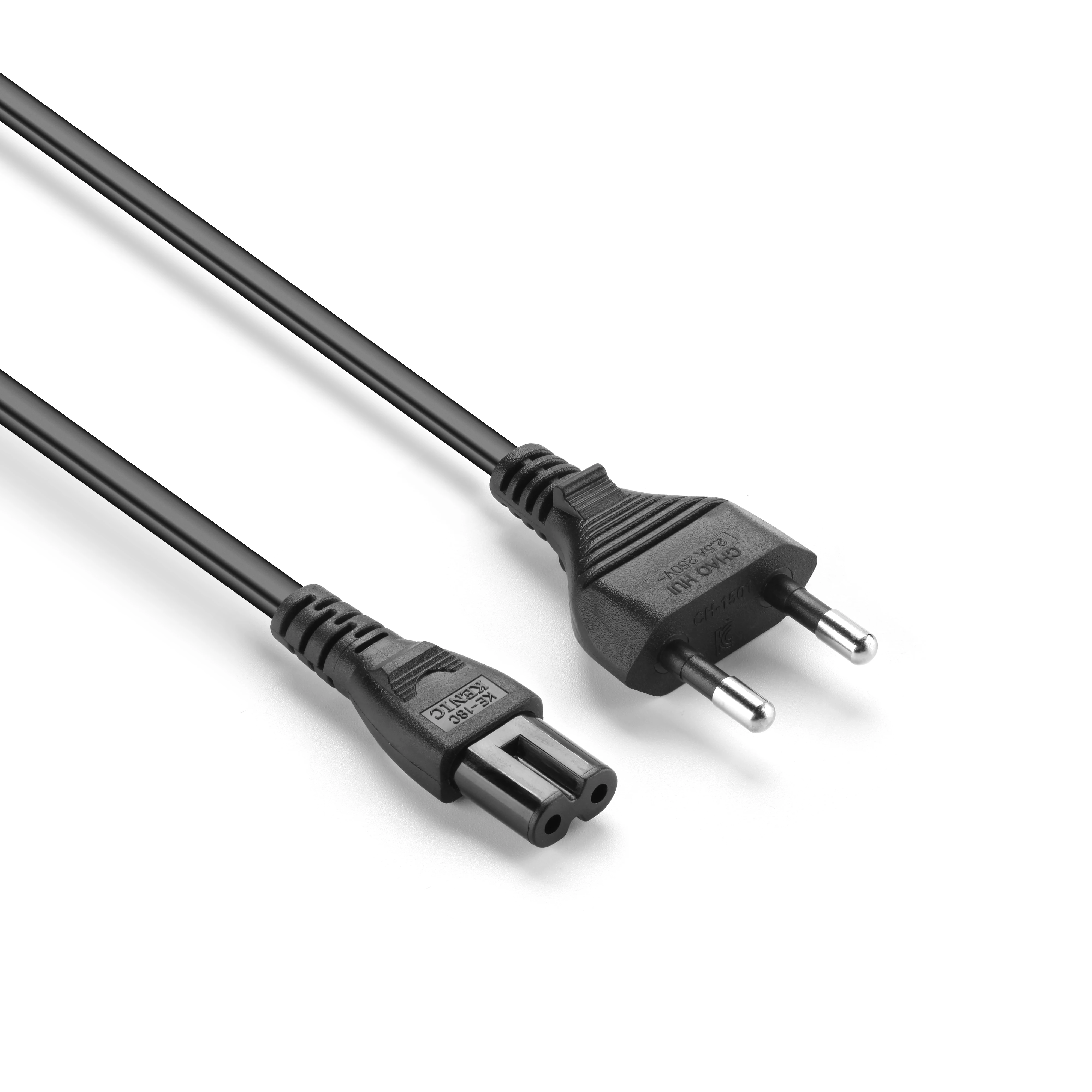 
US standard AC connector Factory UL Approval Adapter Cable Electric 2 Pin Plug Power Cord 1.8M For Lithium Battery Charger 