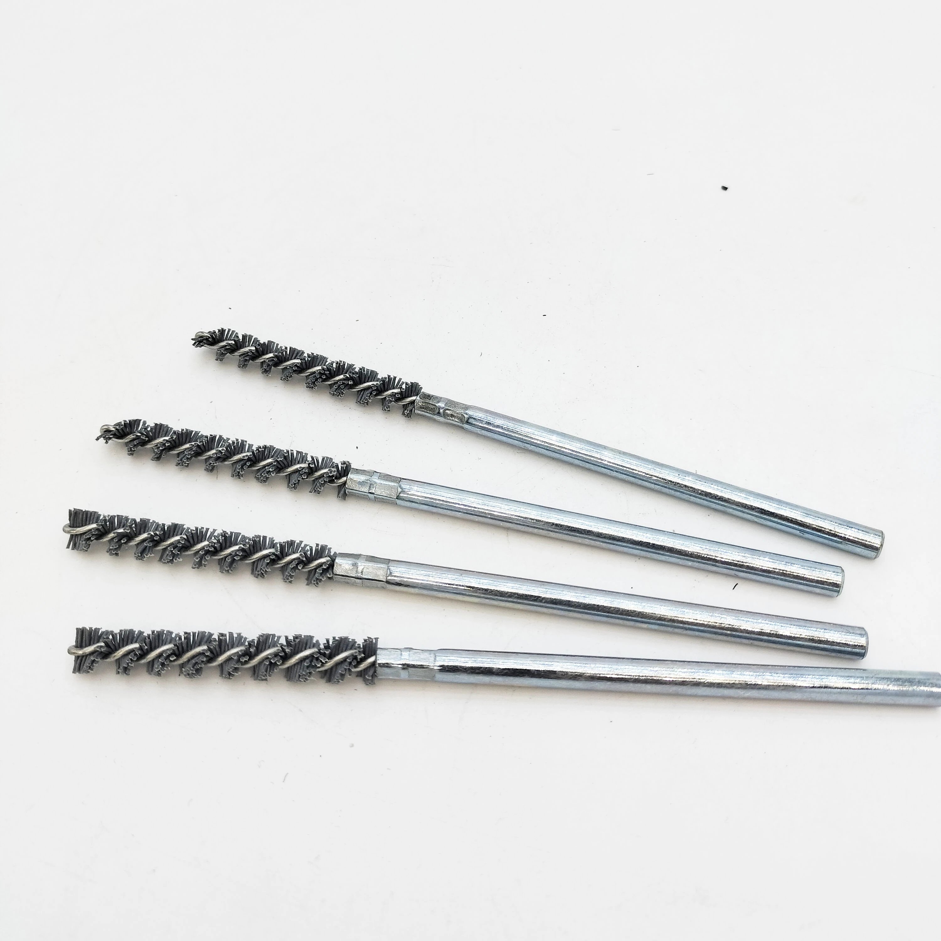 Silicon Carbide twisted wire tube and pipe brush industrial cleaning and deburring