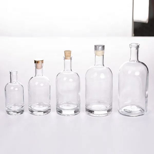  Нордическая водка стеклянная бутылка для ликера с T-Top синтетической пробкой 12 унций 375 мл