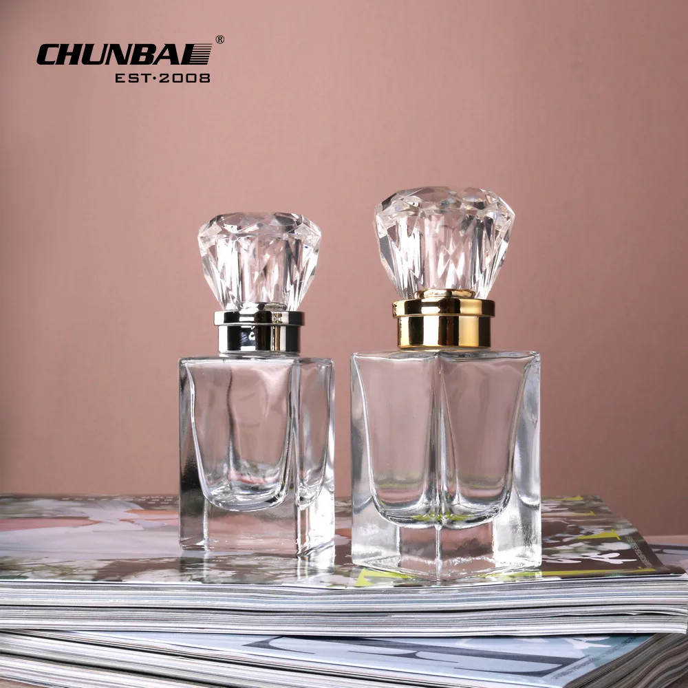 In Stock Factory Outlets 30ml 50ml Luxury Perfume Bottle Diffuser Bottle Spray Parfum Glass Bottle With Screw Lid