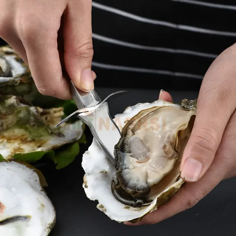 Premium  oyster shucker opener r seafood opener tool oyster knife with wood handle