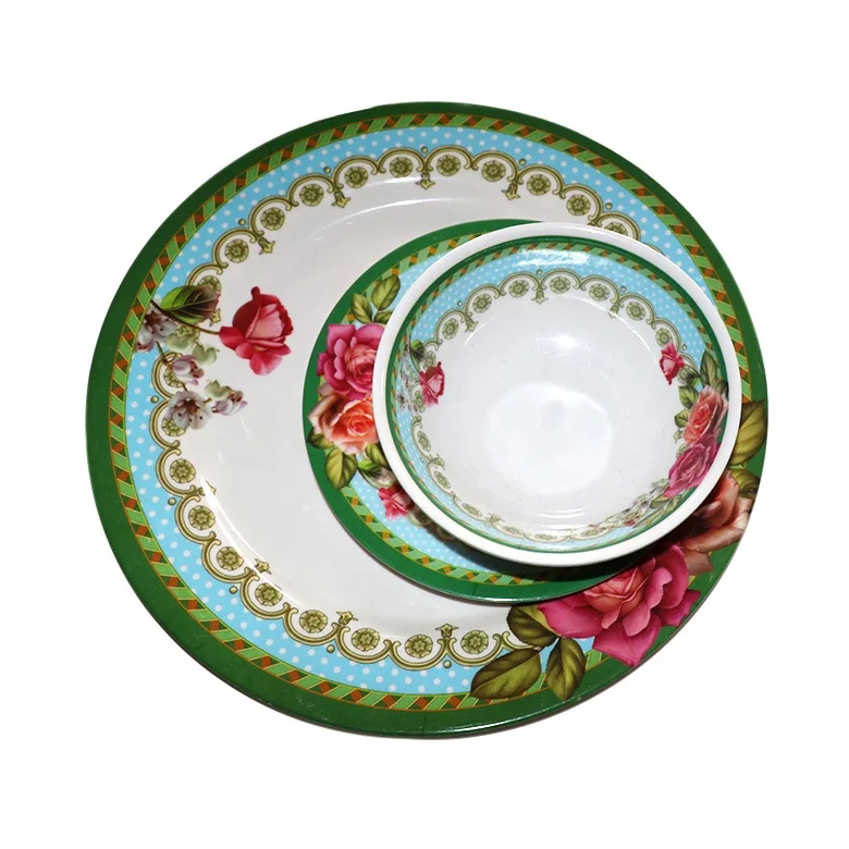 Cheap unbreakable plastic bowl new design melamine christmas dinnerware sets