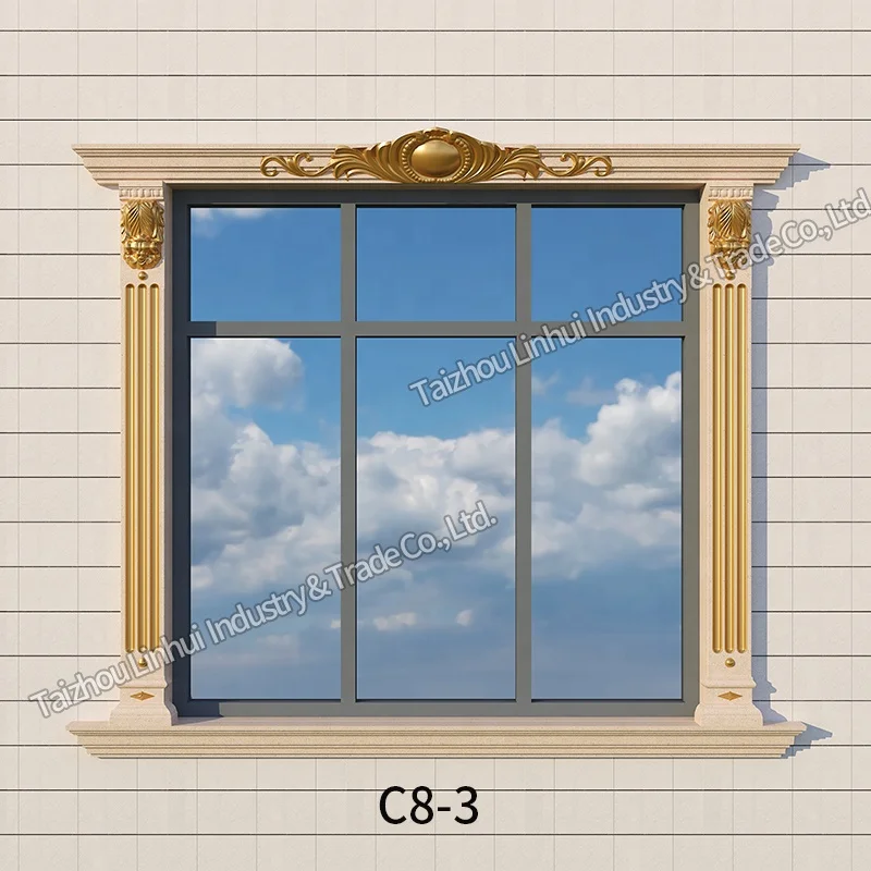 Factory Sale Top Quality concrete mould decorative exterior window door sill frame moulding cement plastic molding building mold