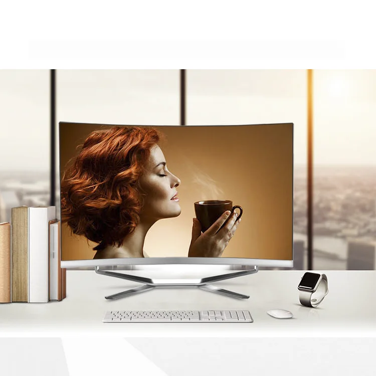 High Quality Core i3 i5 i7-3630QM 27'Curved Screen Gaming Monoblock All in One PC Desktop Computer Gamer