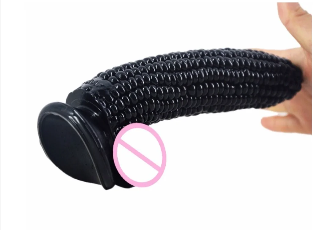 Wholesale Fruit Corn Shape Dildo Long And Huge Dildo  Realistic Penis For Men Women Silicone artificial dick