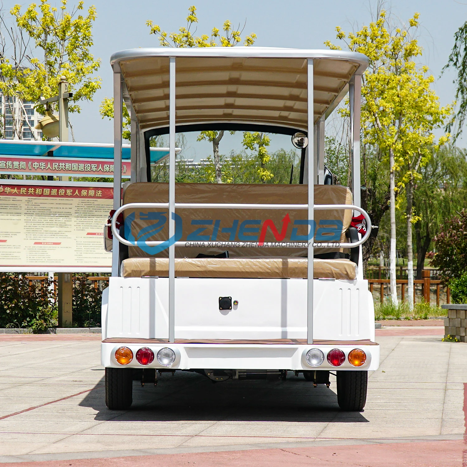 China 14 Seater Electric Golf Cart for Sale 72V Lithium Customized 14 Seater Electric Shuttle Car