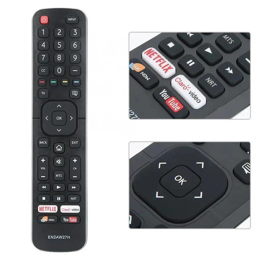 High quality EN2AW27H remote control use for Hisense TV universal acceptable Smart LCD HD controller