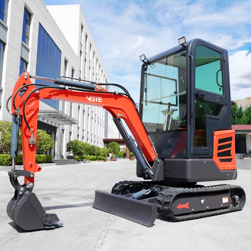 Free Shipping Mini Excavator 2 Ton EPA Euro 5 Kubota Engine Crawler Digger Farm Used Chinese Machine 1 Ton Mini Excavator
