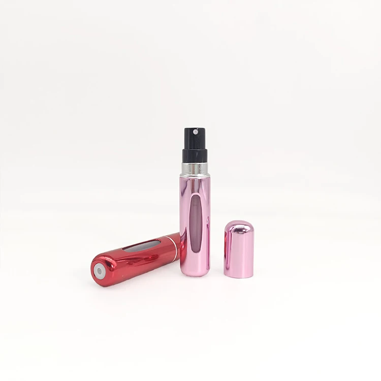 Manufacture Customised Empty Luxury Travel Size 10 ml Refillable Perfume Bottle Aluminum Sprayer Atomizer with Box