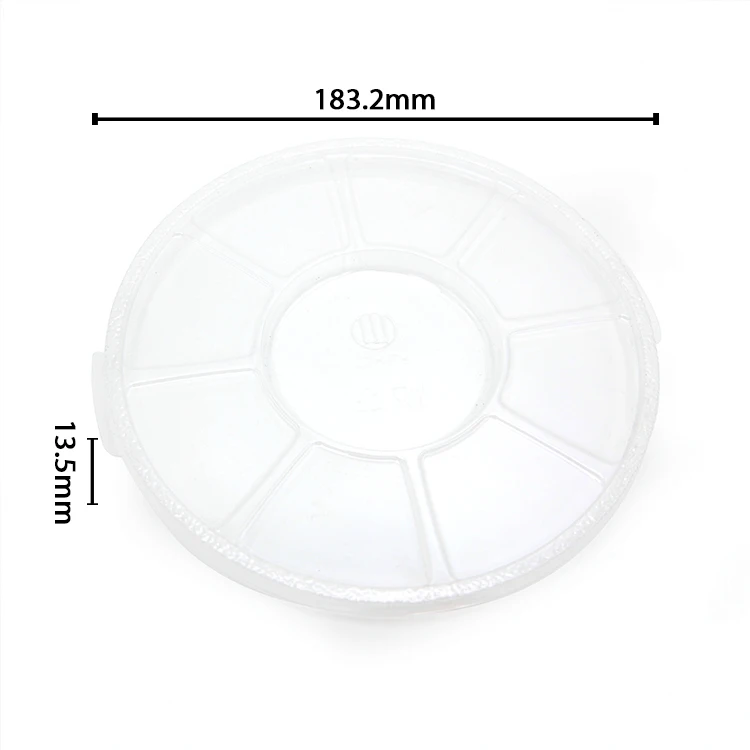 disposable salad box cold dish high transparency plastic round food packing container