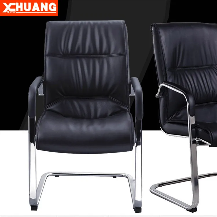 Wholesale Office Funiture Conference Room Swivel Leather Visitor Chair With