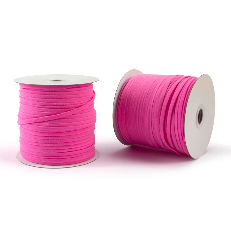 
Stock 5mm colorful rope earloop cord elastic bands diy sewing flat elastic string 