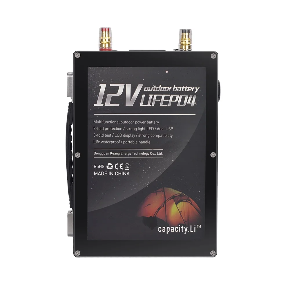 12v 40AH li-ion Lifepo4 battery pack Lithium iron rechargeable with bms  for outdoor Camping tool battery