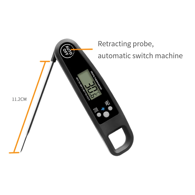 Digital Instant Read Food Thermometer Meat Thermometer With Backlight LCD Display For BBQ Cooking