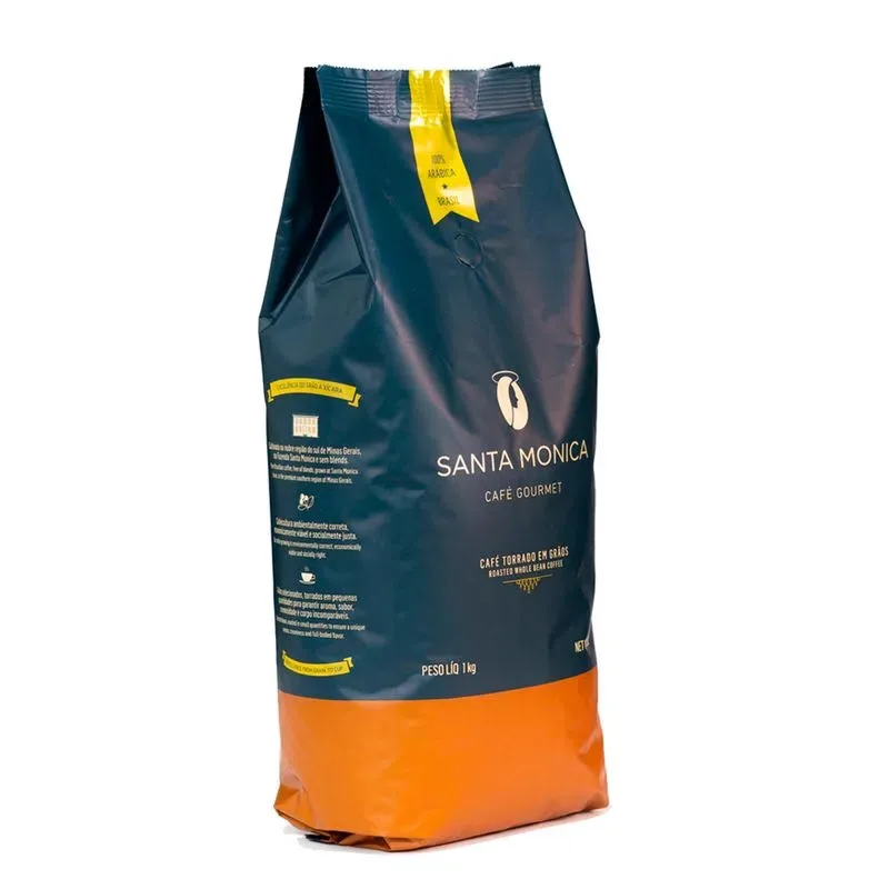Gourmet Grain - Whole Coffee Bean - 1kg - SANTA MONICA Gourmet - Brazilian Coffee - South of Minas Gerais