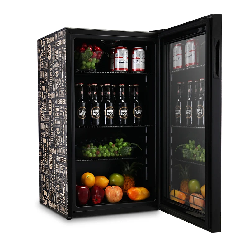 Portable subzero vertical minus temperature visi cooler drink fridge chiller showcase refrigerator