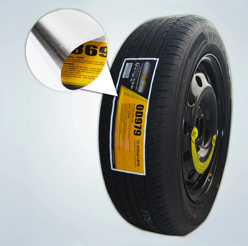 2024 Vulcanized Car Tire Sticker Adhesive Labels Made of Durable Vinyl for Optimal Tire Coverage