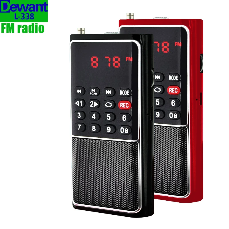 L-338 Портативный радиоприемник FM с MP3 плеер Диктофон