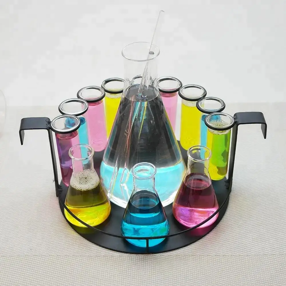 Испытательная трубка science shot glass для химических вентиляторов с измерительными