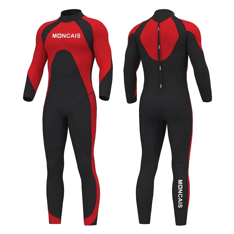 Custom Men 3MM Neoprene Wetsuit Surfing Diving Jumpsuit Back Zip Full length Wet suit