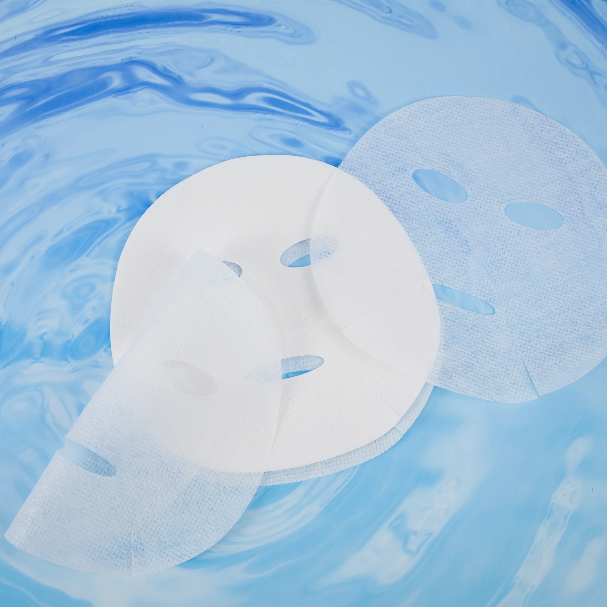 Cosmetic dry sheet mask  lyocell material good applying performance facial paper mask sheet