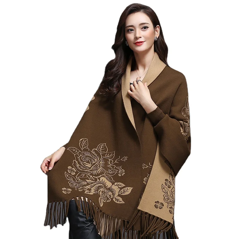 Роскошная Высококачественная Свободная Женская шаль большого размера из супермягкого полиэстера и кашемира с кисточками