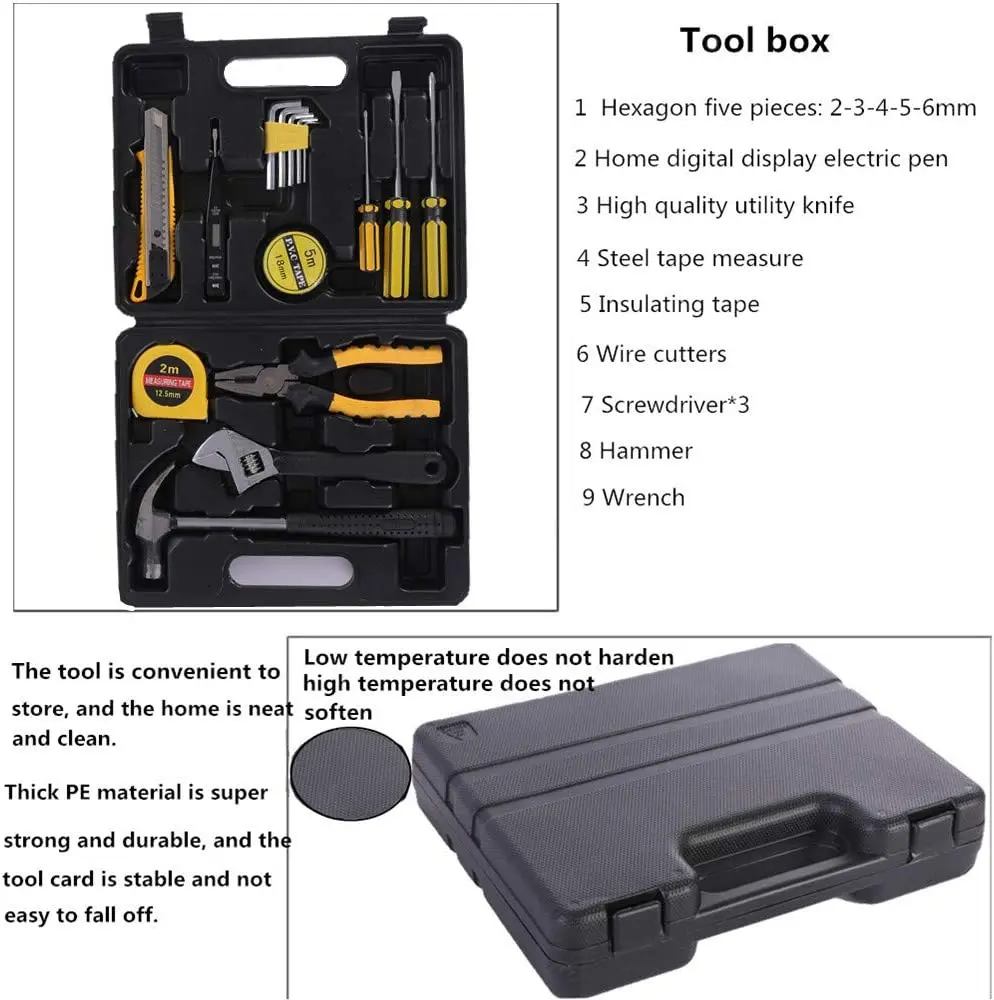 124 Piece Car Emergency Kit Assistance Car Kit Roadside Assistance Kit With Jumper Cables